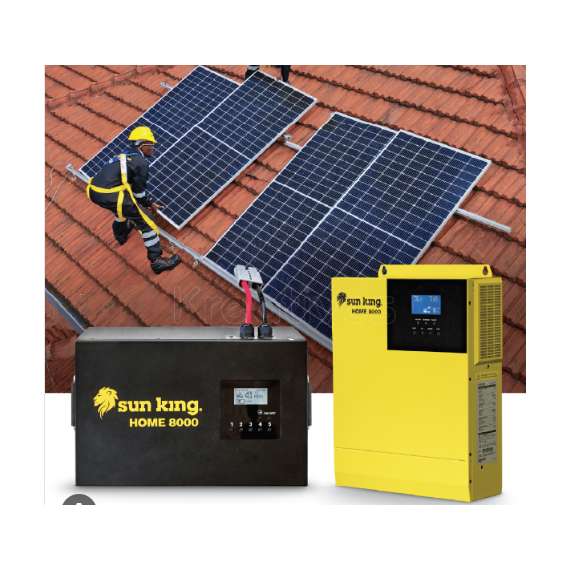 Sun king Home 8000 2 kW Inverter - 2.5 kWh battery - 900 Wp solar
