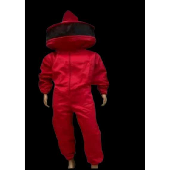 Red Cotton Bee Suit