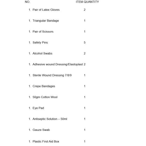 Generic Red Small First Aid Kit -No 2, 2 image