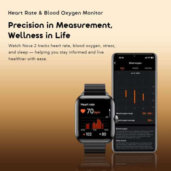 Oraimo Watch Nova 2 Amoled Smart Watch, 7 image