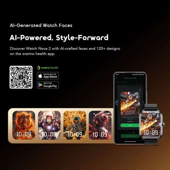 Oraimo Watch Nova 2 Amoled Smart Watch, 10 image