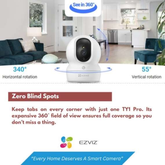 EZVIZ Indoor WiFi 1080P TY1 Security Camera, 3 image