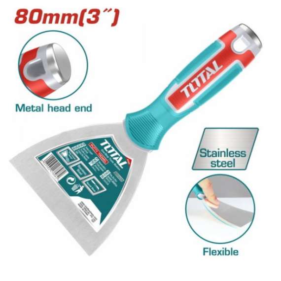 Total THT83806 Size 80mm(3”) stainless steel Putty trowel