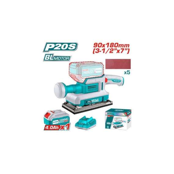 TOTAL TFSLI20311  20v Cordless finishing sander