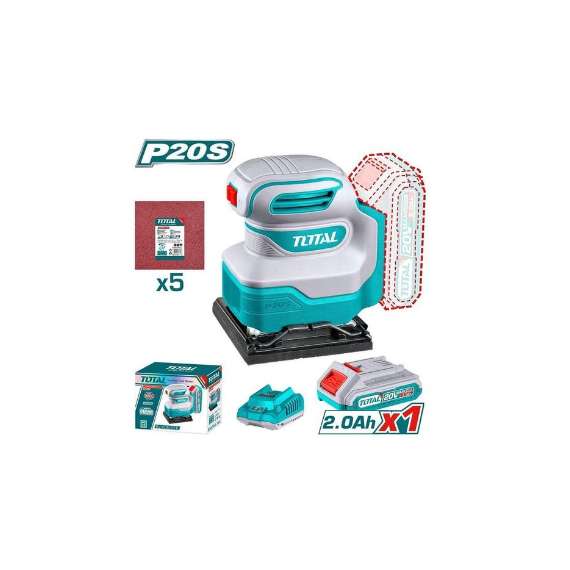 TOTAL TSHSLI20141 20V Cordless sheet sander