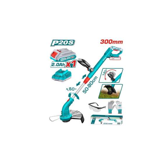 TOTAL 20V TGTLI20301 Lithium-ion grass trimmer