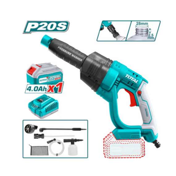 Total TPWLI20084 24.8Bar Lithium-ion pressure washer