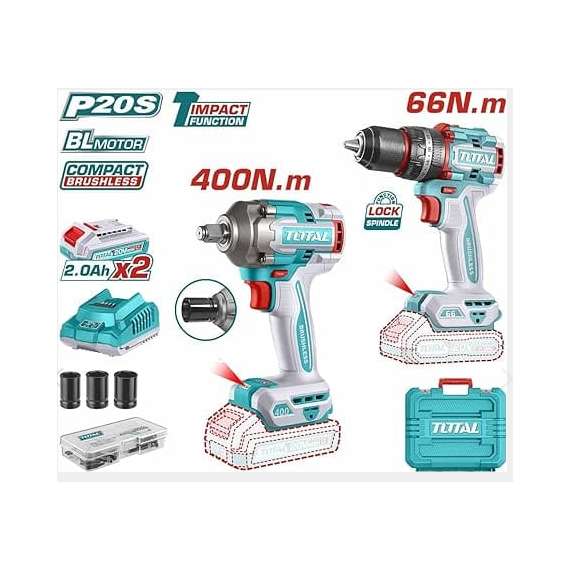 Total TCKLI20275 Cordless 2 pcs combo kit