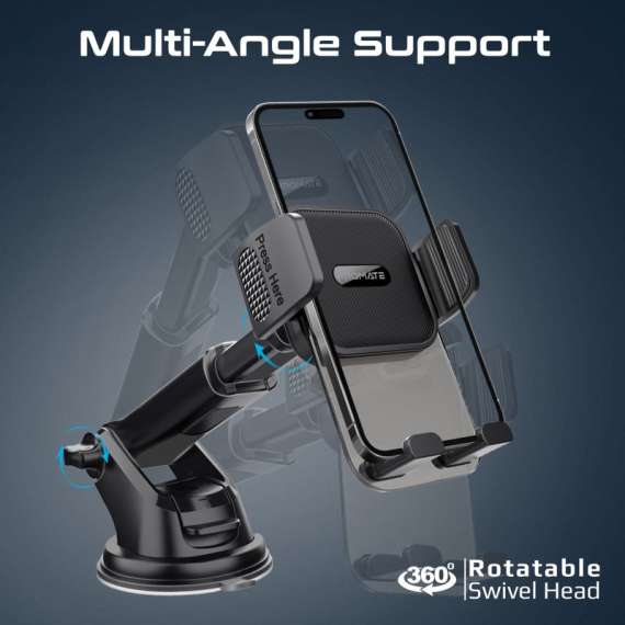 Promate Transparent Smartphone Cradle Car Mount Kit, 5 image