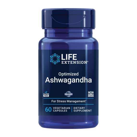 Life Extension Optimized Ashwagandha 60Capsules Supplement