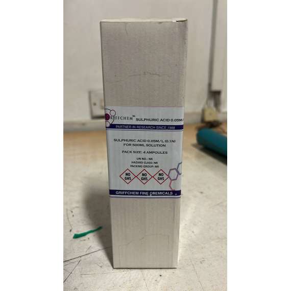 Generic Sulphuric Acid 0.1N SOL 0.05M/L Citrisol  4 AMP Lab Reagent