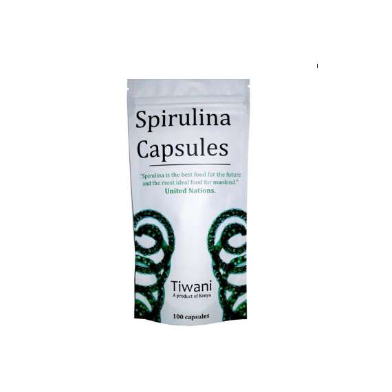 Tiwani Spirulina 100 Capsules Supplements