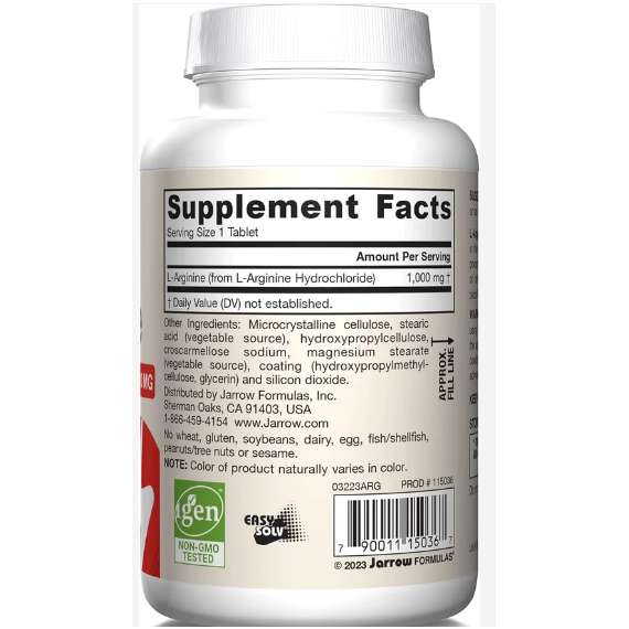 Jarrow Arginine 1000mg Tablet, 2 image