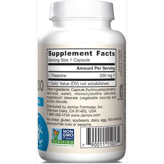 Jarrow Theanine 200 mg Capsules, 2 image