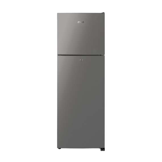 MIKA MRNF202XLB 202L Double Door Top Mount Freezer No Frost Inox Line Brush Fridge
