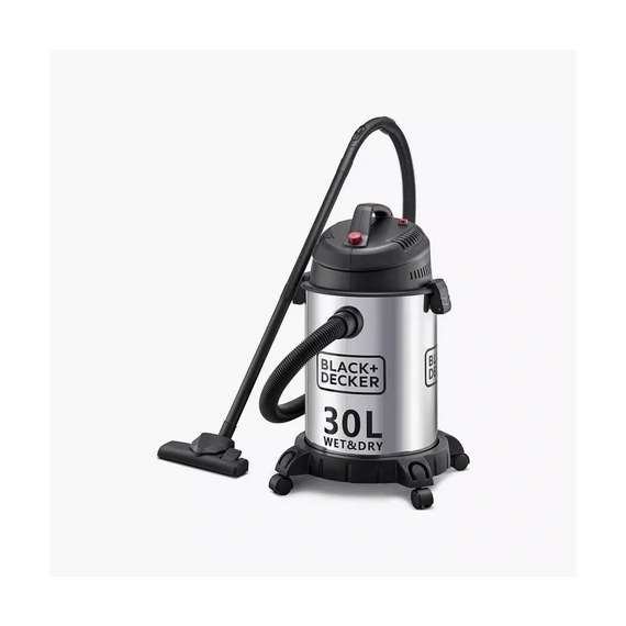 BLACK+DECKER WV1610-B5 30L Pot 1600W Stainless Steel Vacuum Cleaner