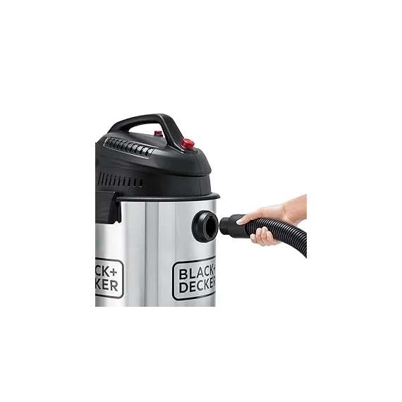 BLACK+DECKER WV1610-B5 30L Pot 1600W Stainless Steel Vacuum Cleaner, 2 image