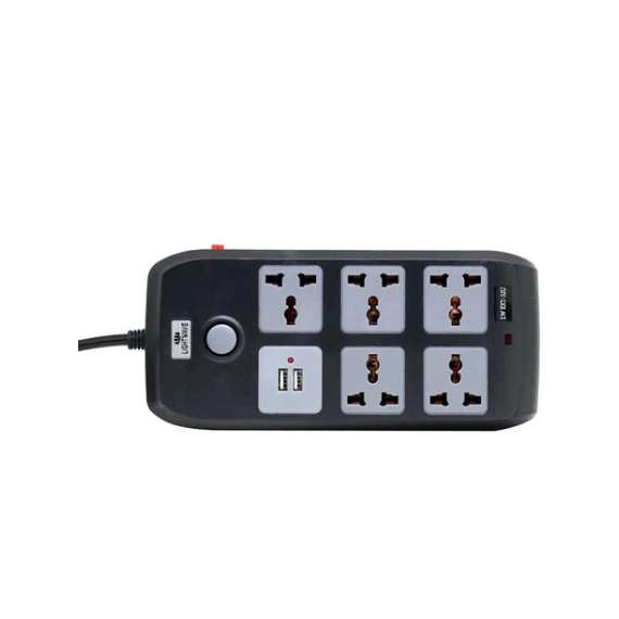 Lightwave 5 Way 2 x USB, Power Protection Extension Socket