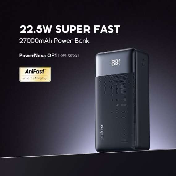 Oraimo PowerNova QF1 22.5W 27000mAh Power Bank, 2 image