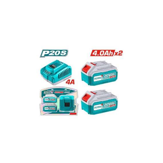 Total TFBCPK1424 P20S  4.0Ah Lithium-Ion battery and charger kit
