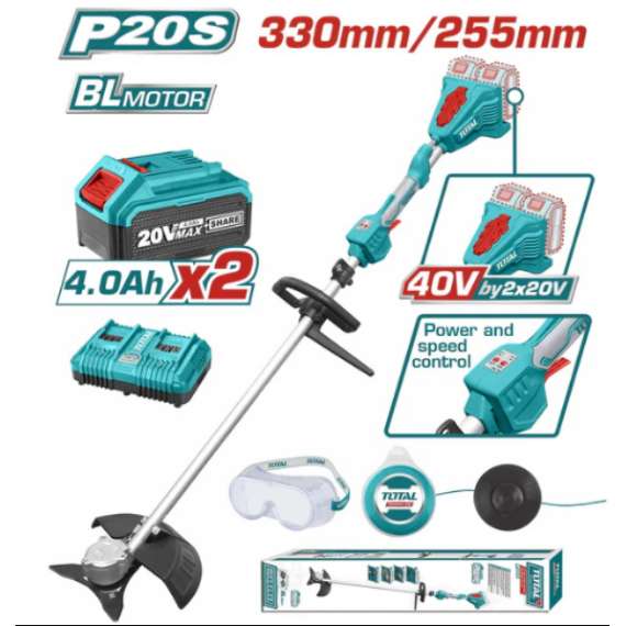 Total TSTLI200285 Cordless string trimmer and brush cutter
