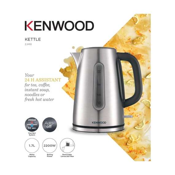 Kenwood ZJM10.000SS Silver 1.7L  Kettle, 4 image