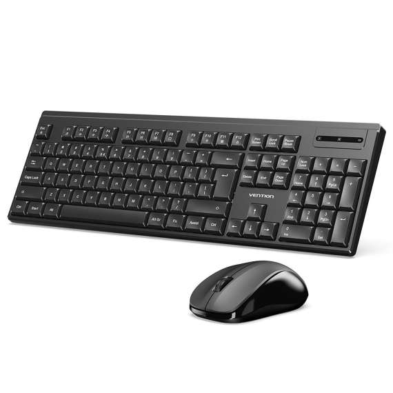Vention Wireless Full-Sized Silent Keyboard and Mouse Combo