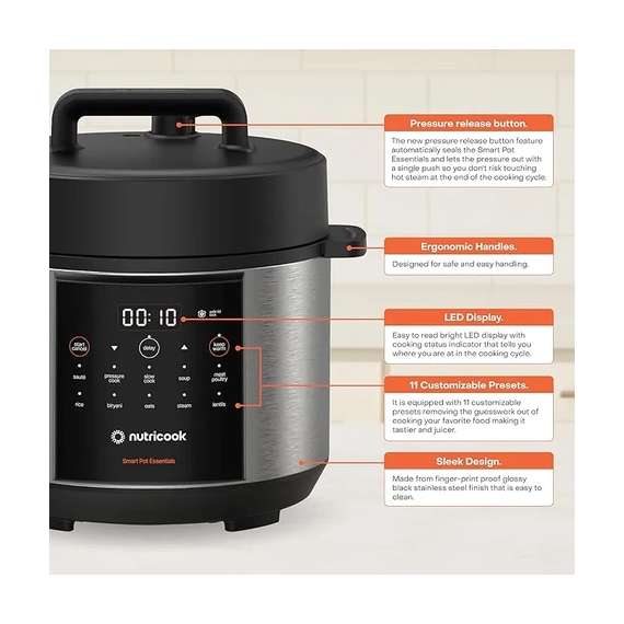 Nutricook NC-SP150 4L 900W Stainless Steel Smart Pot, 2 image