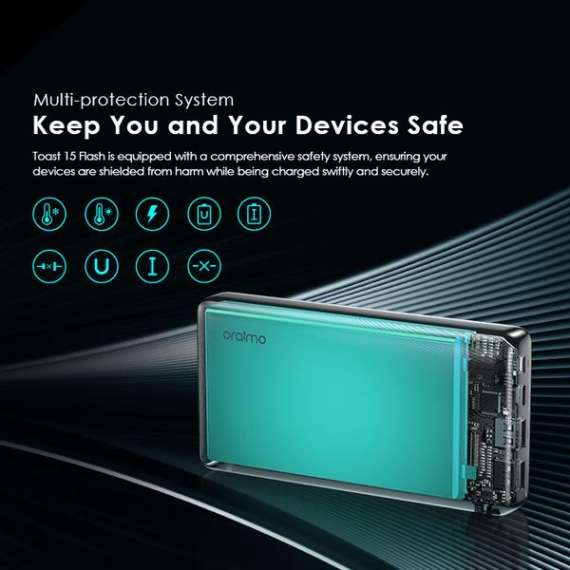 Oraimo Toast 15 Flash OPB-1100D 15W 10,000mAh power bank, 2 image