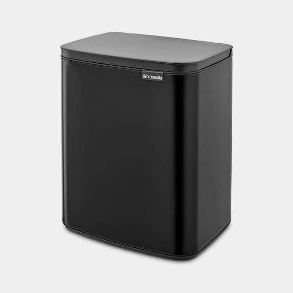 Brabantia 12Litre BO Waste Bin, Product Capacity: 12L, Product Colour: Matt Black
