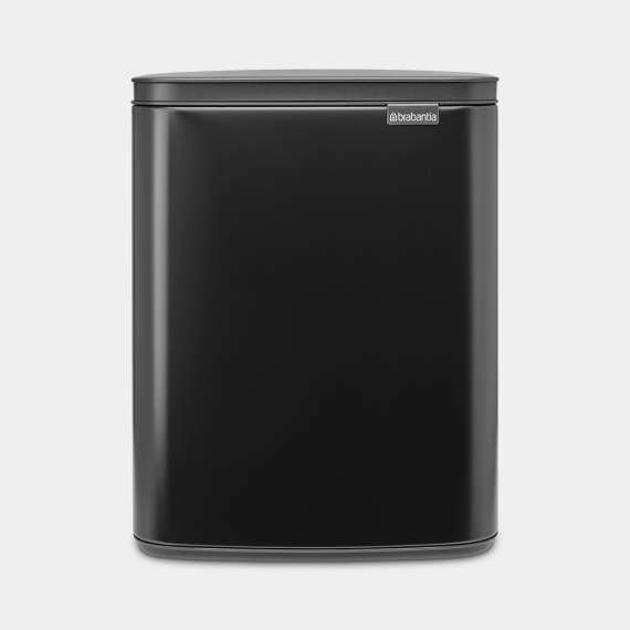 Brabantia 12Litre BO Waste Bin, Product Capacity: 12L, Product Colour: Matt Black, 2 image