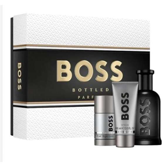 Boss Bottled Parfum Three Piece Men Perfume Gift Set