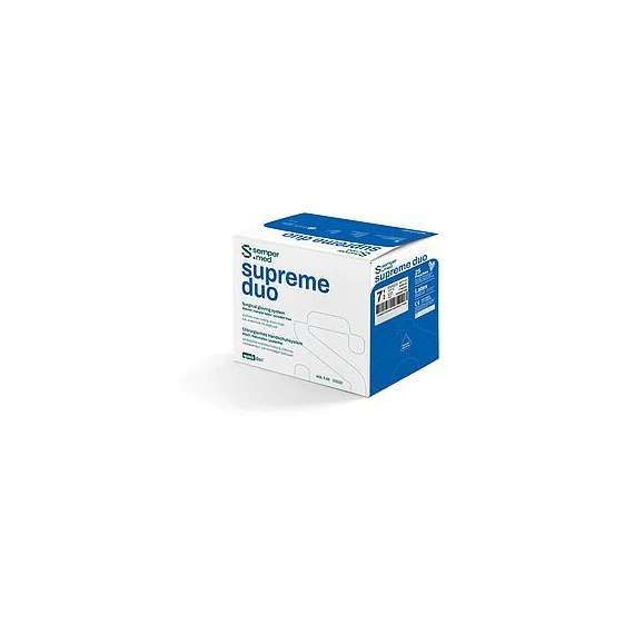 Sempermed Supreme Duo Latex Powder Free Sterile 50Pair Surgical Double Gloves, Product Size: 7.0, 2 image