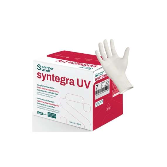 Sempermed Syntegra UV Latex Free 50Pairs Sterile Surgical Gloves, Product Size: 7.0