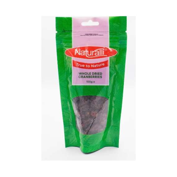 Naturalli 100gm Whole Dried Cranberries