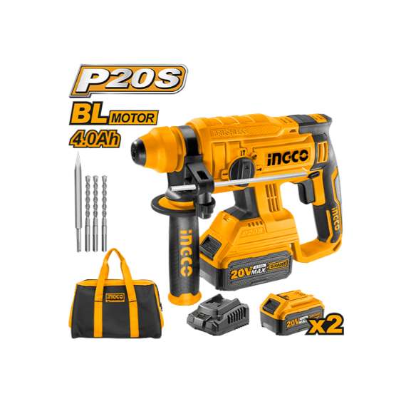 Ingco CRHLI22012 LI-ION 20V Rotary Hammer