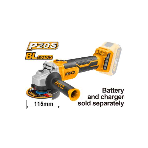 Ingco CAGLI1152 20V Cordless LI-ION Angle Grinder