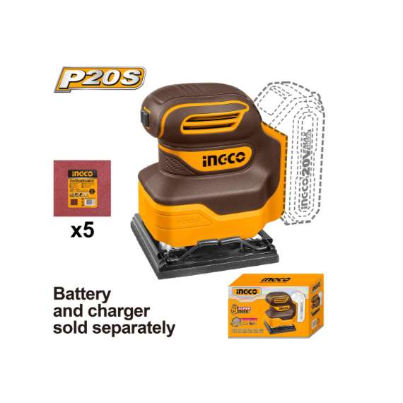 Ingco CSHSLI2014 Cordless Sheet Sander