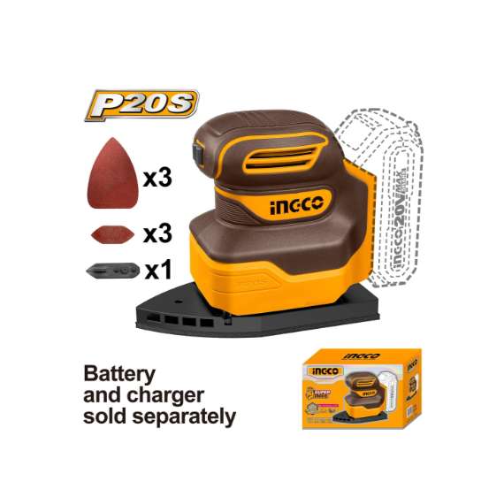 Ingco CPSLI2014 Cordless Palm Sander