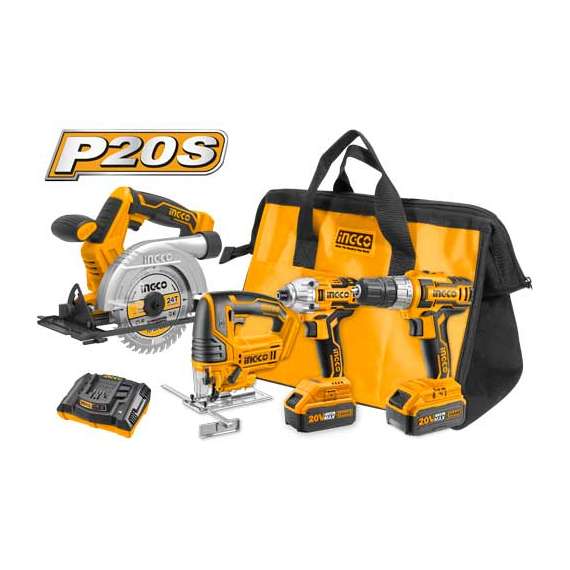 Ingco CKLI2010 20V Cordless LI-ION Combo Kit