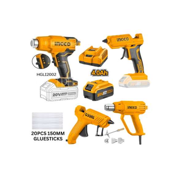 Ingco COSLI23021 Heat Gun and Glue Gun Combo Kit