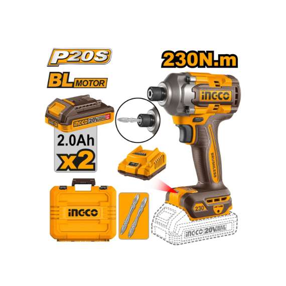 Ingco CIRLI2023 LI-ION 20V Impact Driver