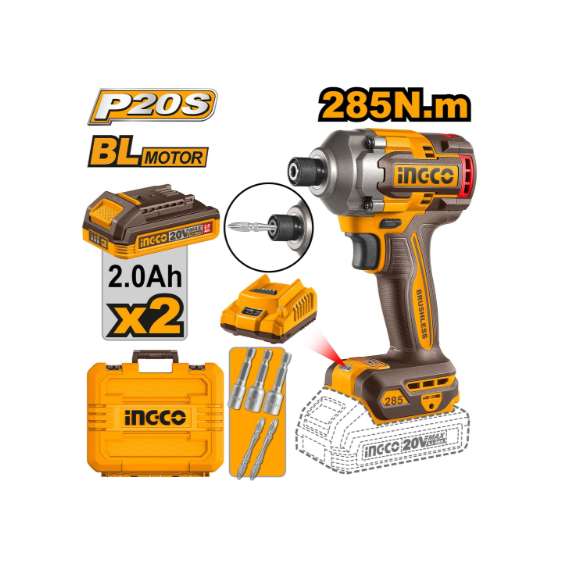 Ingco CIRLI2028 LI-ION 20V Impact Driver