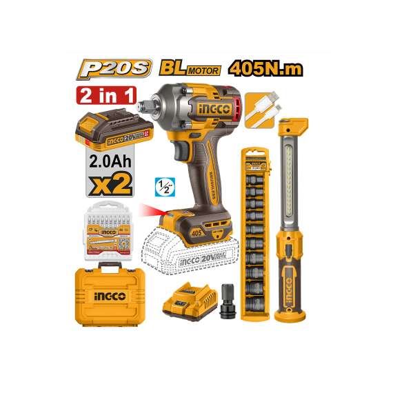 Ingco COSLI23056  2PCS Cordless Combo Kit
