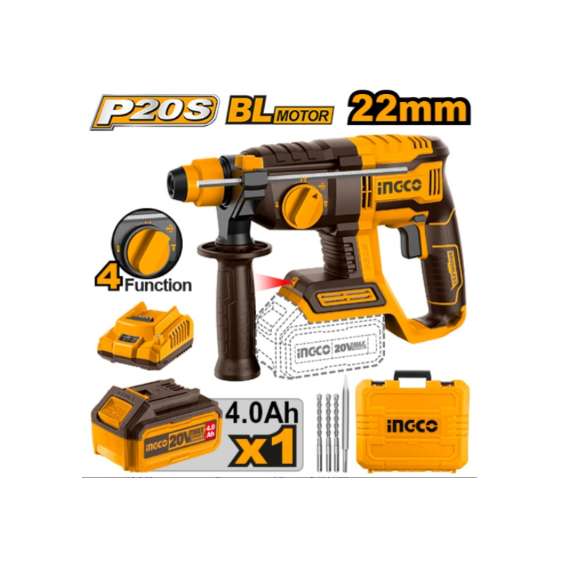 Ingco CRHLI202081 20V Cordless LI-ION Rotary Hammer