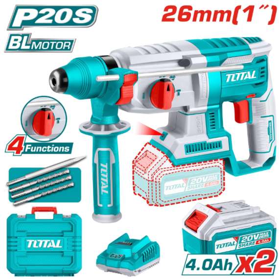 Total  TRHLI202287  20v Cordless rotary hammer