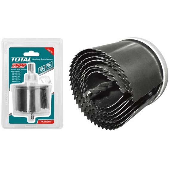 Total TACSH3071 7pcs hole saw set
