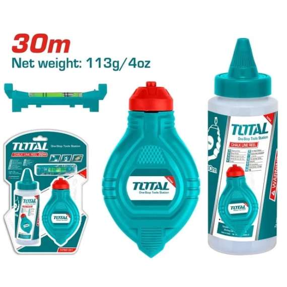 Total  THT661301 30M Chalk line reel