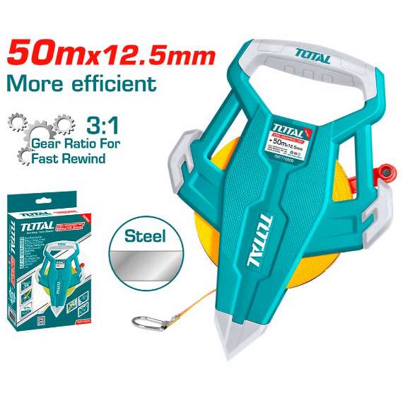Total  TMT710506 50mx12.5mm Steel measuring tape
