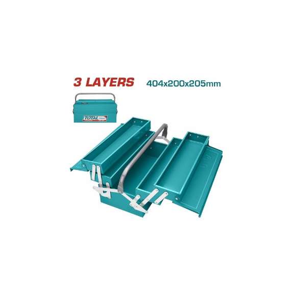 Total THT10702 404x200x205mm 3 Layers Tool box